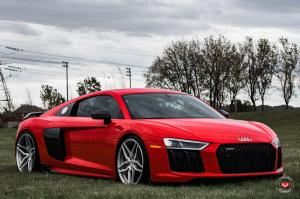 Audi R8 V10 on Vossen Wheels (HC-2) 2017 года